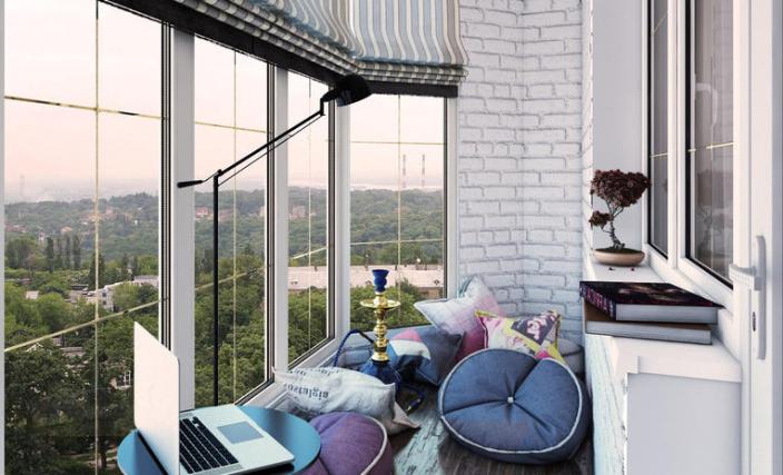50 идей красивого оформления балконов