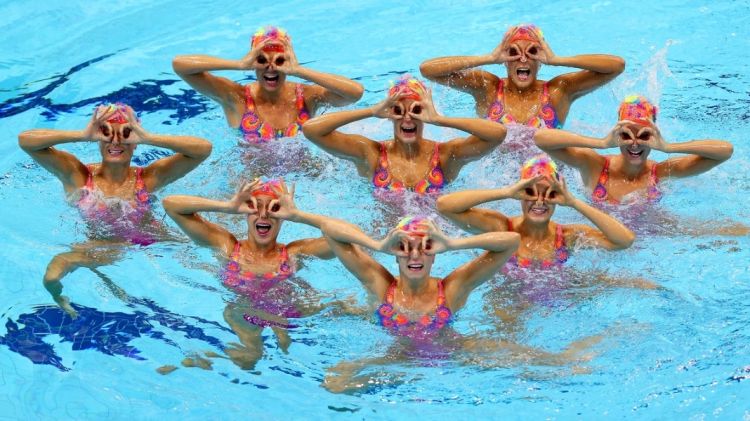 Laughing in Sync: A Collection of Funny Synchronized Swimming Photos